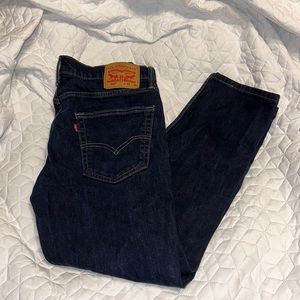 Levi Strauss 502 32x30 men’s flex jeans EUC dark wash